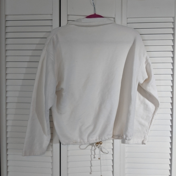 Vintage St. John Sport Pullover Drawstring Sweatshirt - Picture 7 of 8